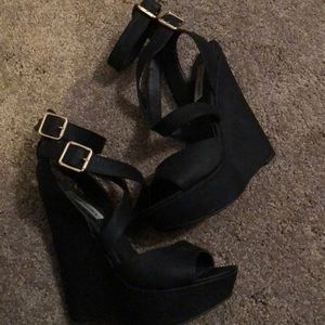 Steve Madden Wedges, black